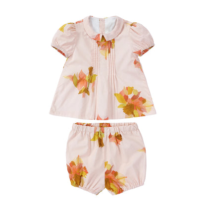 Floral and Ivory Kids Occasion Outfits, Cotton Girls Dress and Set Options with Lyocell Knitwear and Boys Blazer Styles for Sibling Photos