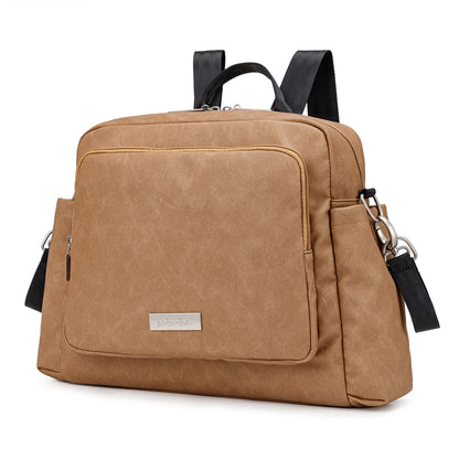 Diaper Bag Backpack with Wide Front Zip Pocket, SOBOBA Baby Essentials Organizer with Side Pockets and Top Handle, 34 x 32 x 12 cm