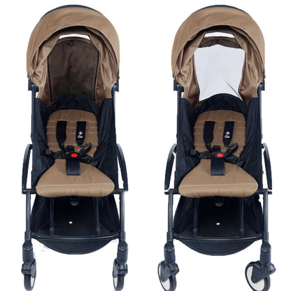 Stroller Canopy and Seat Cushion Kit with Mesh, Replacement Fabric Set Compatible with YOYO and YOYO+ for Everyday Outings, Multiple Colors