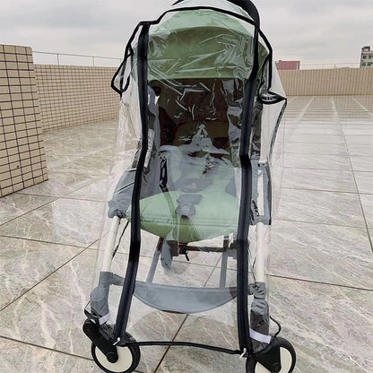 YOYO Stroller Rain Cover with Clear Viewing Panel and Mesh Side Ventilation for Babyzen YOYO and YOYA Pushchairs, Rainy-Day Walks and Family Travel