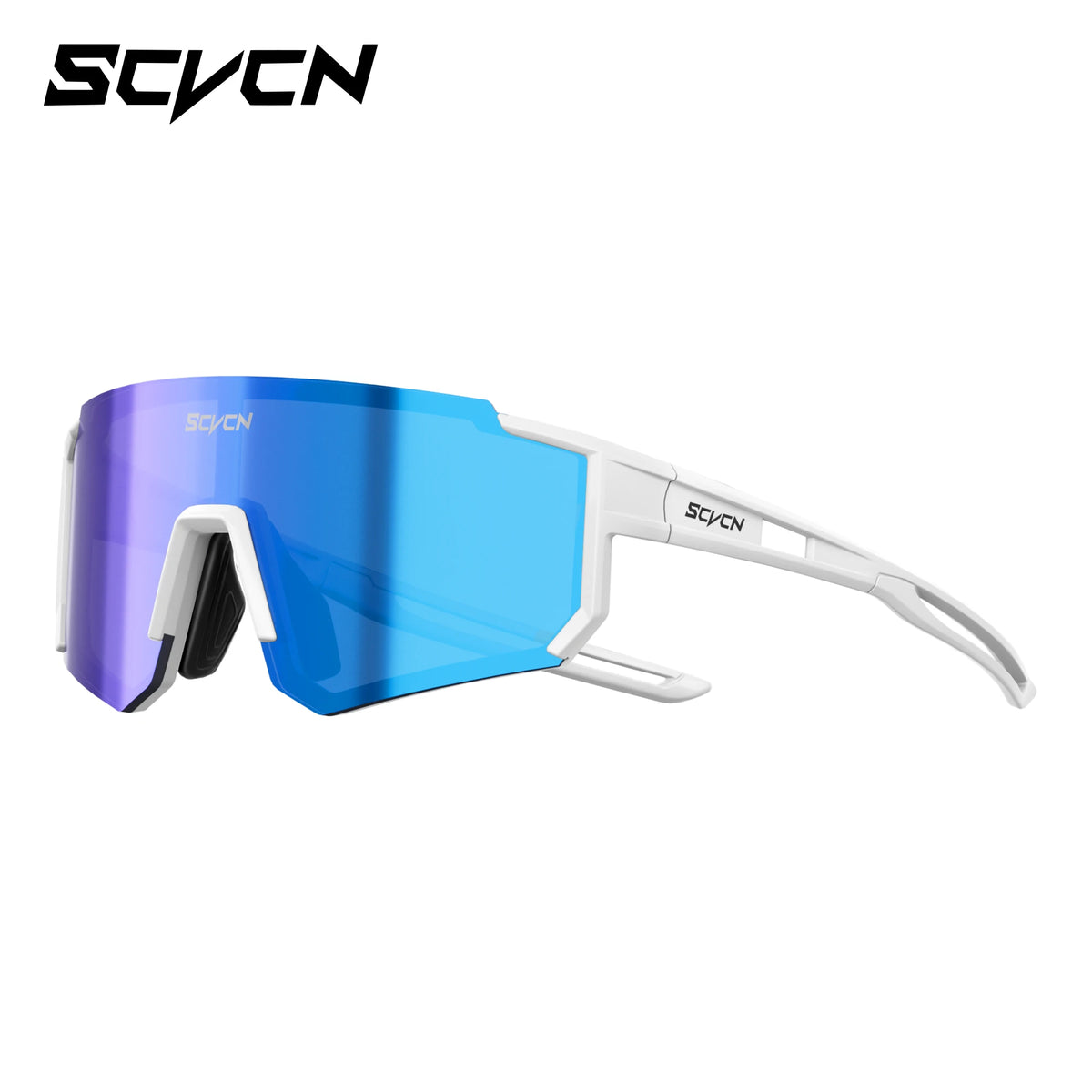 Kids Cycling Sunglasses by SCVCN for Ages 6-14, UV400 TR90 Sports Eyewear with Adjustable Nose Pads and Photochromic or Polarized Options