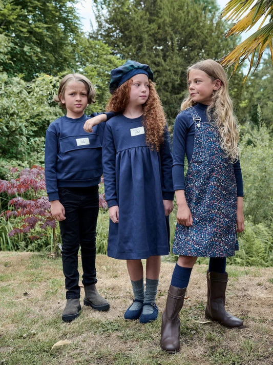 Kids Corduroy Clothing and Sweatshirt Styles for Sibling Matching Looks, Boys and Girls Dresses, Dungarees, Skirts, Tops and Pants