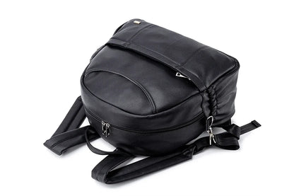 PU Diaper Bag Backpack with Zippered Storage and Front Pockets, 34 x 14 x 32 cm Baby Essentials Organizer for Parents and Everyday Outings