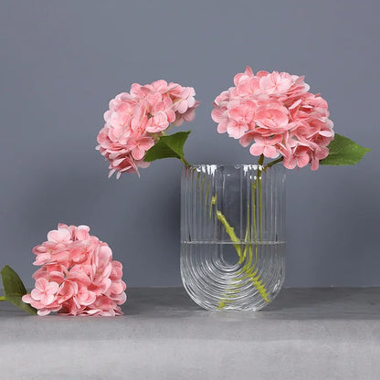 Real Touch Artificial Hydrangea Flowers, 10-Piece Latex Film Floral Set for Bridal Bouquets, Wedding Centerpieces and Home Decor