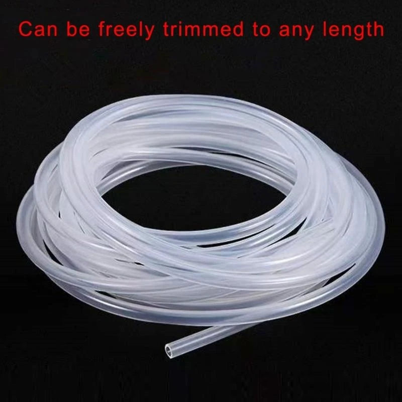 Silicone Bottle Replacement Tubing, 100cm or 200cm Cut-to-Length Hose with 5mm Outer and 3mm Inner Diameter for Compatible Baby Bottle Straws