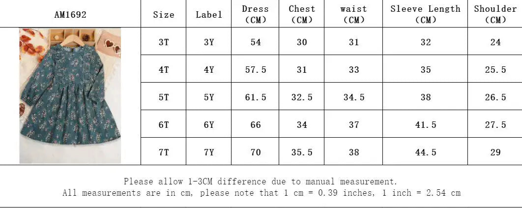 Toddler Girls Floral Dress with Oversized Collar and Long Sleeves, Bear Leader Outfit in Sizes 2T–6T for Spring, Fall and Family Photos