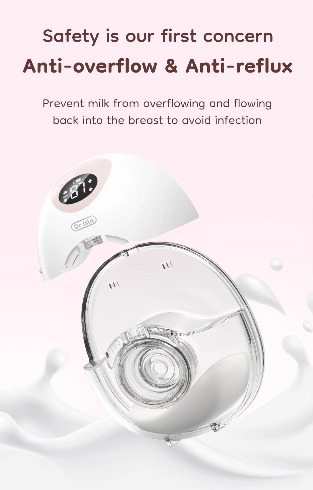 Double Wearable Breast Pump Set EB50 with 4 Modes and 36 Levels, Rechargeable Hands-Free Electric Pumps, Storage Case and 19mm/24mm Fit Accessories