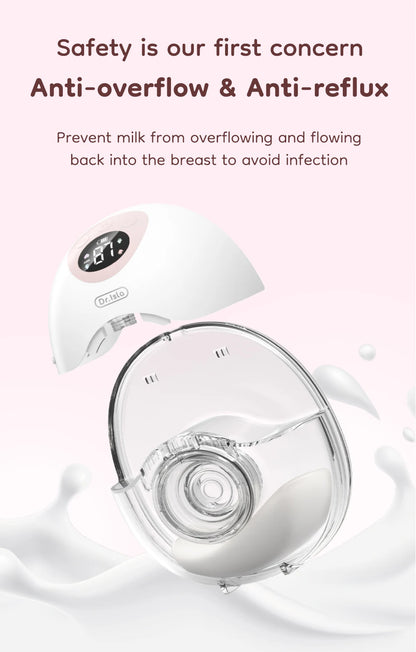 In-Bra Wearable Breast Pump by MAMIJOY EB50/EB50D, 4 Modes and 36 Levels, Rechargeable Hands-Free Design with Single or Double Options