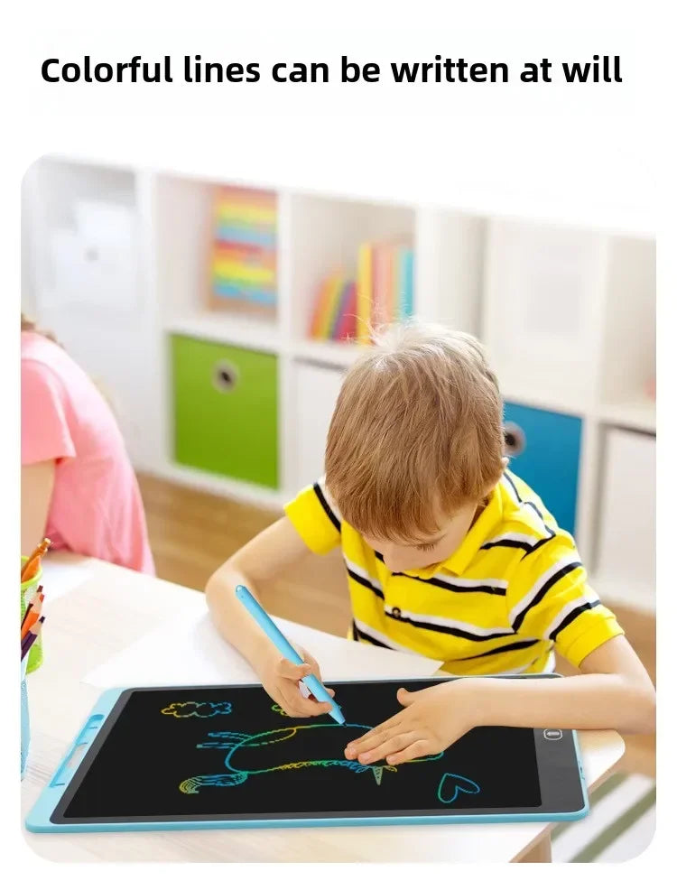 Large-Screen LCD Drawing Tablet for Kids, 16 or 20 Inch Reusable Color Writing Board with Stylus for Doodles, Letters and Math Practice