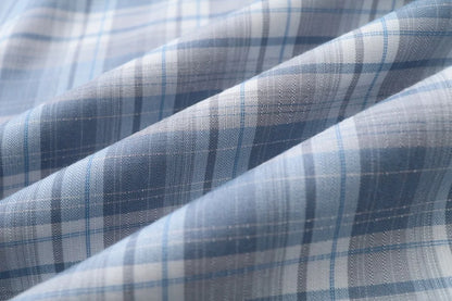 Blue Plaid Girls Maxi Dress and Tie-Front Knit Cardigan Options, Sleeveless Ruffle-Hem Dress or Cropped Long-Sleeve Layer for Teens
