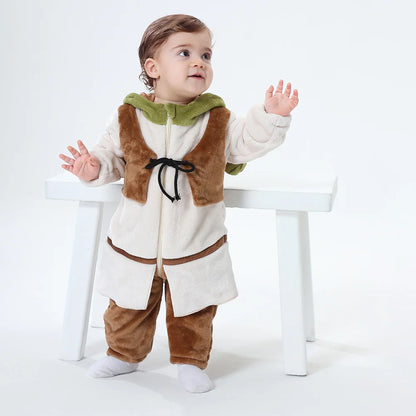 Baby Monster Costume Jumpsuit for Infants and Toddlers, Cute Kigurumi Onesie for Halloween Dress-Up, Cosplay and Family Photos, Sizes 3M–3T