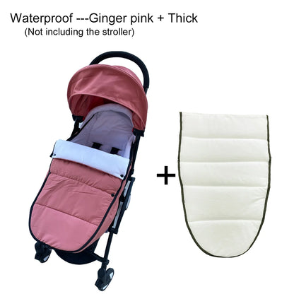 Waterproof Stroller Footmuff with Polar Fleece Lining for YOYO and Bugaboo, Windproof Winter Cover with Storage Bag and Optional Extra Quilt
