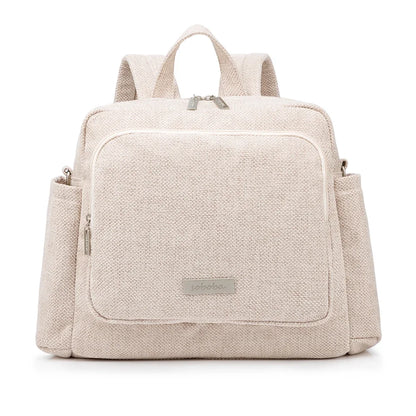 Diaper Bag Backpack with Wide Front Zip Pocket, SOBOBA Baby Essentials Organizer with Side Pockets and Top Handle, 34 x 32 x 12 cm