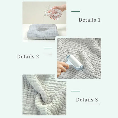 6-Layer Cotton Muslin Baby Bath Towel with Bubble Gauze Texture, Approx. 105 x 105 cm Square Receiving Blanket for Parent-Supervised Care
