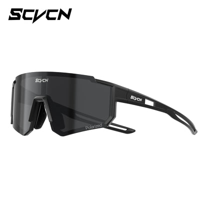 Kids Cycling Sunglasses by SCVCN for Ages 6-14, UV400 TR90 Sports Eyewear with Adjustable Nose Pads and Photochromic or Polarized Options
