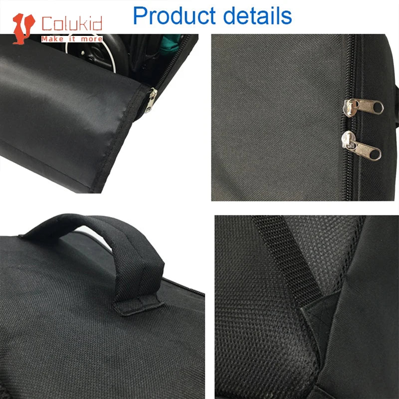 Stroller Carry Backpack for Cybex Libelle and GB Pockit+ All-City or All-Terrain, Black 600D Oxford Foldable Storage Bag with Shoulder Straps