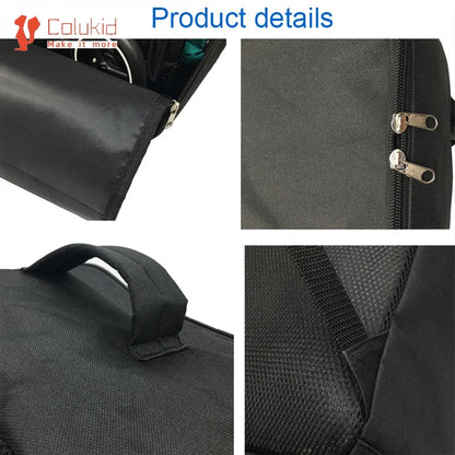 Stroller Carry Backpack for Cybex Libelle and GB Pockit+ All-City or All-Terrain, Black 600D Oxford Foldable Storage Bag with Shoulder Straps