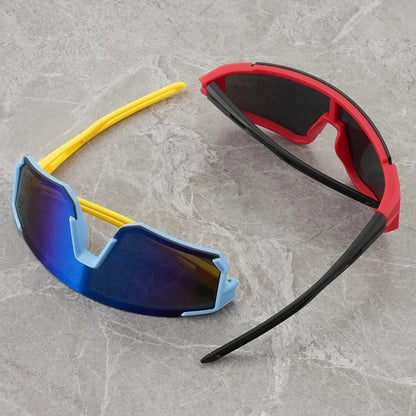 Children’s Shield Sunglasses with Colorful Mirrored-Look Lens and Sporty Wraparound Styling, Kids Fashion Shades for Summer Outings and Travel