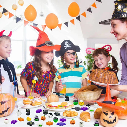 Halloween Mochi Squishy Toys, Random Assorted Squeeze Fidget Packs of 12, 24 or 36 for Party Favors, Goodie Bags and Seasonal Gift Giving