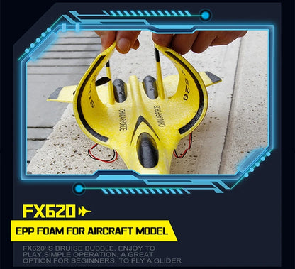 RC Airplane SU35 Fighter, Oike EPP Foam Plane with 2.4 GHz Control, Gyroscope and LED Lights for Outdoor Flying, One or Two Battery Options