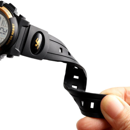 Kids Digital Sports Watch, SKMEI LED Chronograph Wristwatch with 5Bar Water Resistance, Round Display and PVC Buckle Strap for Boys and Girls