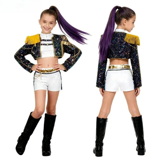 K-Pop Warrior Costume for Girls with Rumi, Zoey and Mira Style Options, Stage-Inspired Outfits for Halloween, Birthday Parties and Cosplay