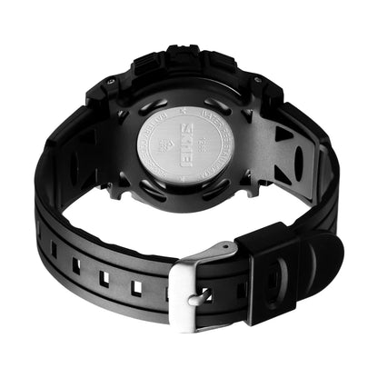 Kids Digital Sports Watch, SKMEI LED Chronograph Wristwatch with 5Bar Water Resistance, Round Display and PVC Buckle Strap for Boys and Girls