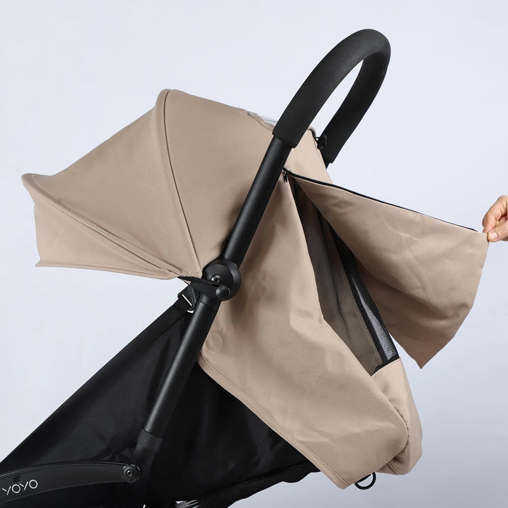Stroller Canopy and Seat Cushion Kit with Mesh, Replacement Fabric Set Compatible with YOYO and YOYO+ for Everyday Outings, Multiple Colors