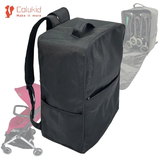 Stroller Carry Backpack for Cybex Libelle and GB Pockit+ All-City or All-Terrain, Black 600D Oxford Foldable Storage Bag with Shoulder Straps