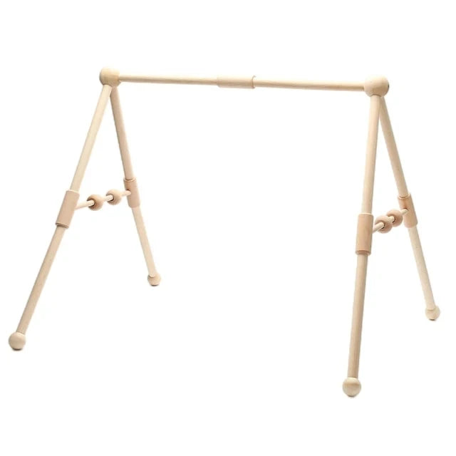 Baby Gym Hanging Toys in Wood and Cotton with Animal, Star and Moon Pendant Designs, Individual or Set Options for Supervised Play