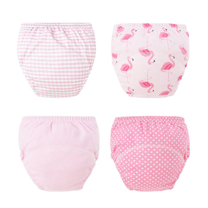 Washable Potty Training Pants Multipack, 4 or 8 Reusable Toddler Underwear Briefs with Printed Designs for Daytime Toilet Learning, Sizes S-XL