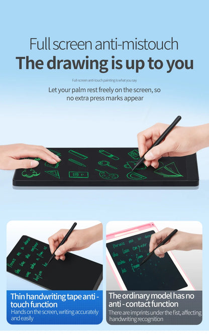 Pocket LCD Writing Pad, 6.5-Inch Full-Screen Fine-Line Tablet with Magnetic Stylus for Meeting Notes, Quick Sketches and Handwriting Practice