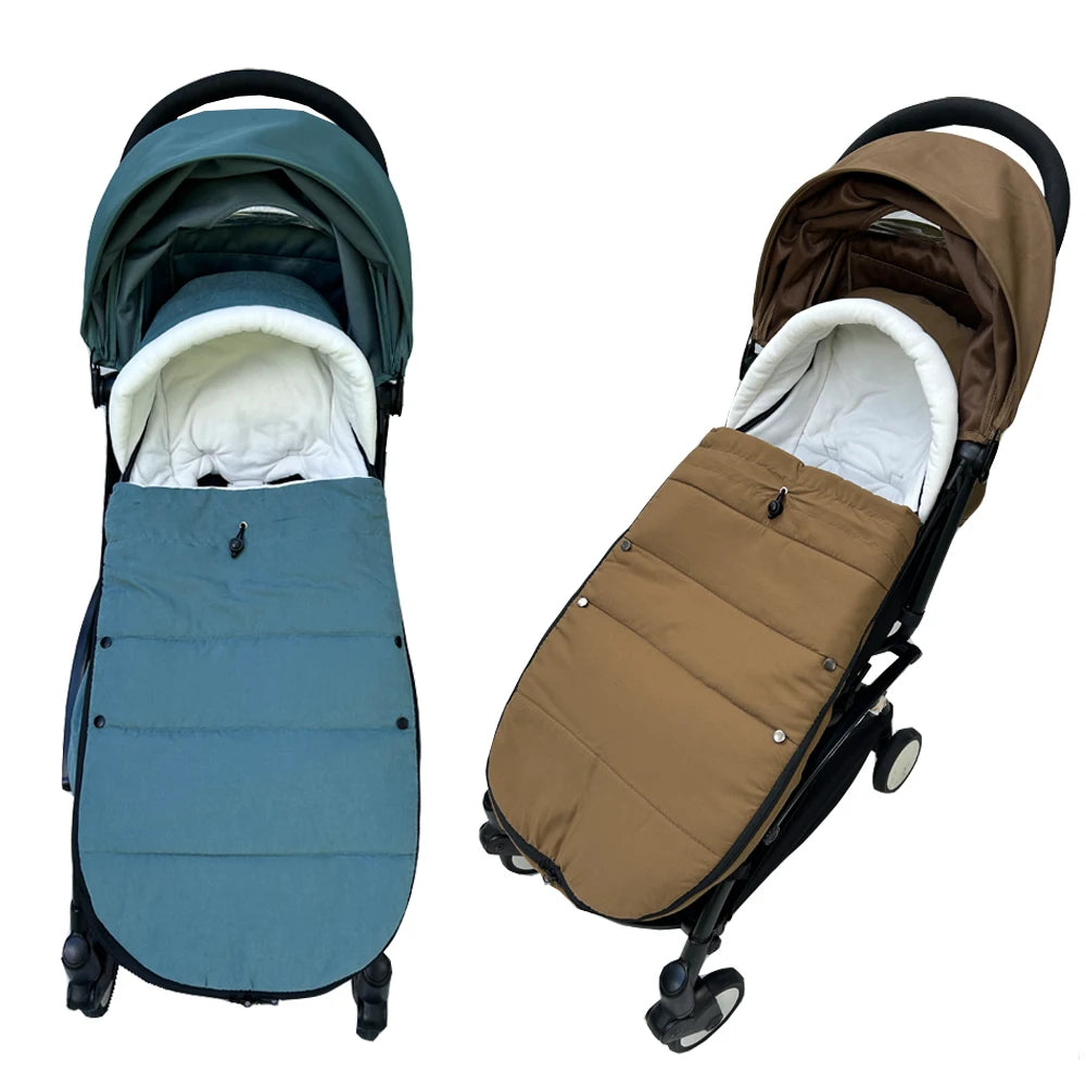 Waterproof Stroller Footmuff with Polar Fleece Lining for YOYO and Bugaboo, Windproof Winter Cover with Storage Bag and Optional Extra Quilt