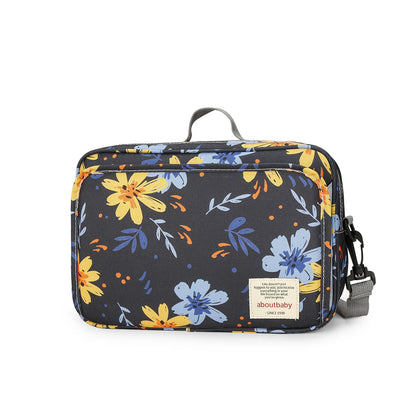 Baby Diaper Bag Wet Dry Storage Pouch with Printed Designs, Reusable Organizer for Diaper Changes, Baby Essentials and Everyday Outings