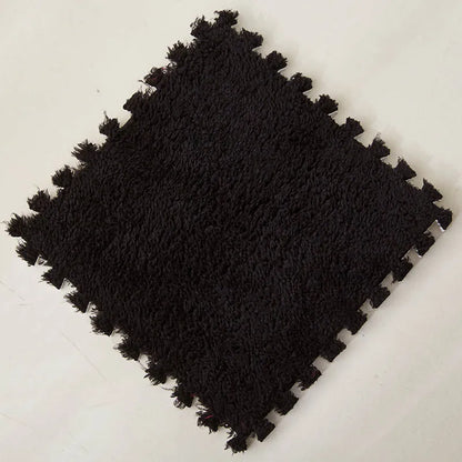 Interlocking Carpet Floor Tiles, Plush 30 cm EVA Foam Puzzle Squares with 1 cm Cushioning for Nursery Corners and Kids Indoor Playrooms