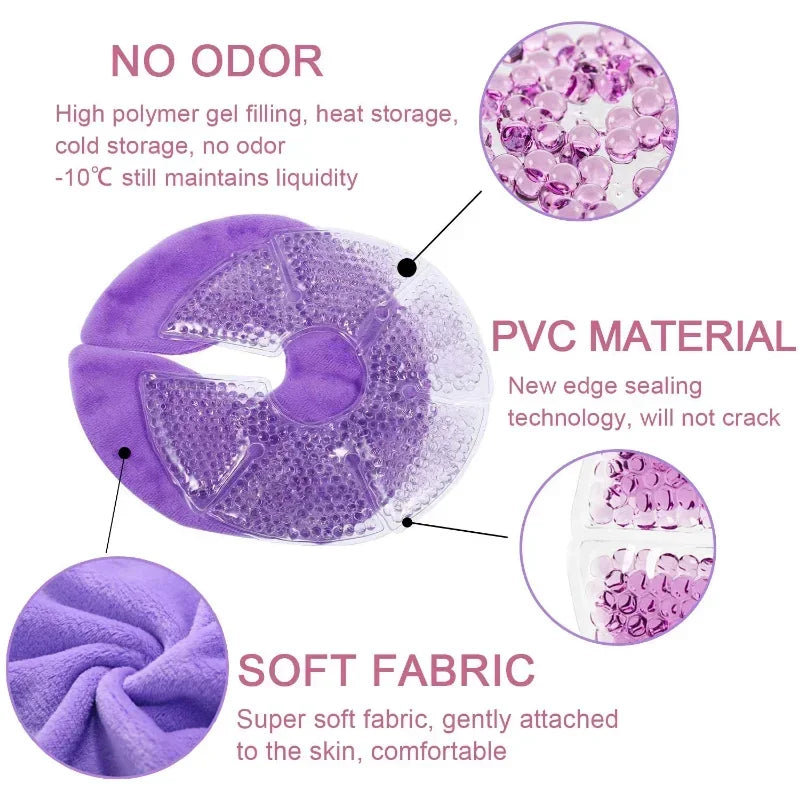 Hot and Cold Breast Therapy Gel Pads for Breastfeeding Moms | Reusable Nursing Comfort Pads for Postpartum Care and Daily Feeding Routines