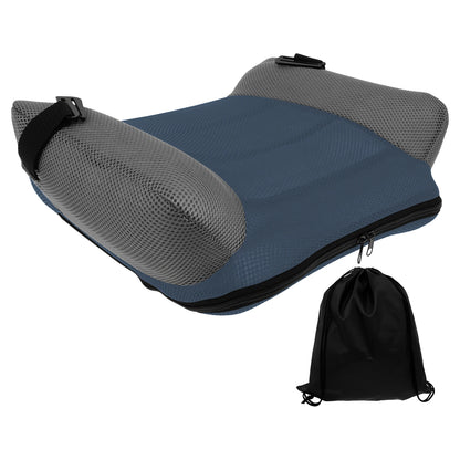 Portable Inflatable Kids Chair Cushion with PVC and Mesh Construction, Black Red or Blue Travel Seat Pad for Supervised Non-Vehicle Seating