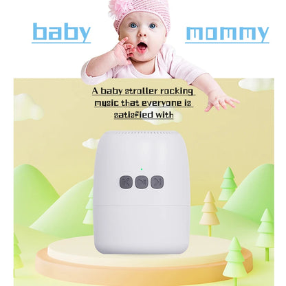 Automatic Pram Rocker for Babies with White Noise, Portable Stroller Rocking Accessory for Soothing Routines at Home and on Outings