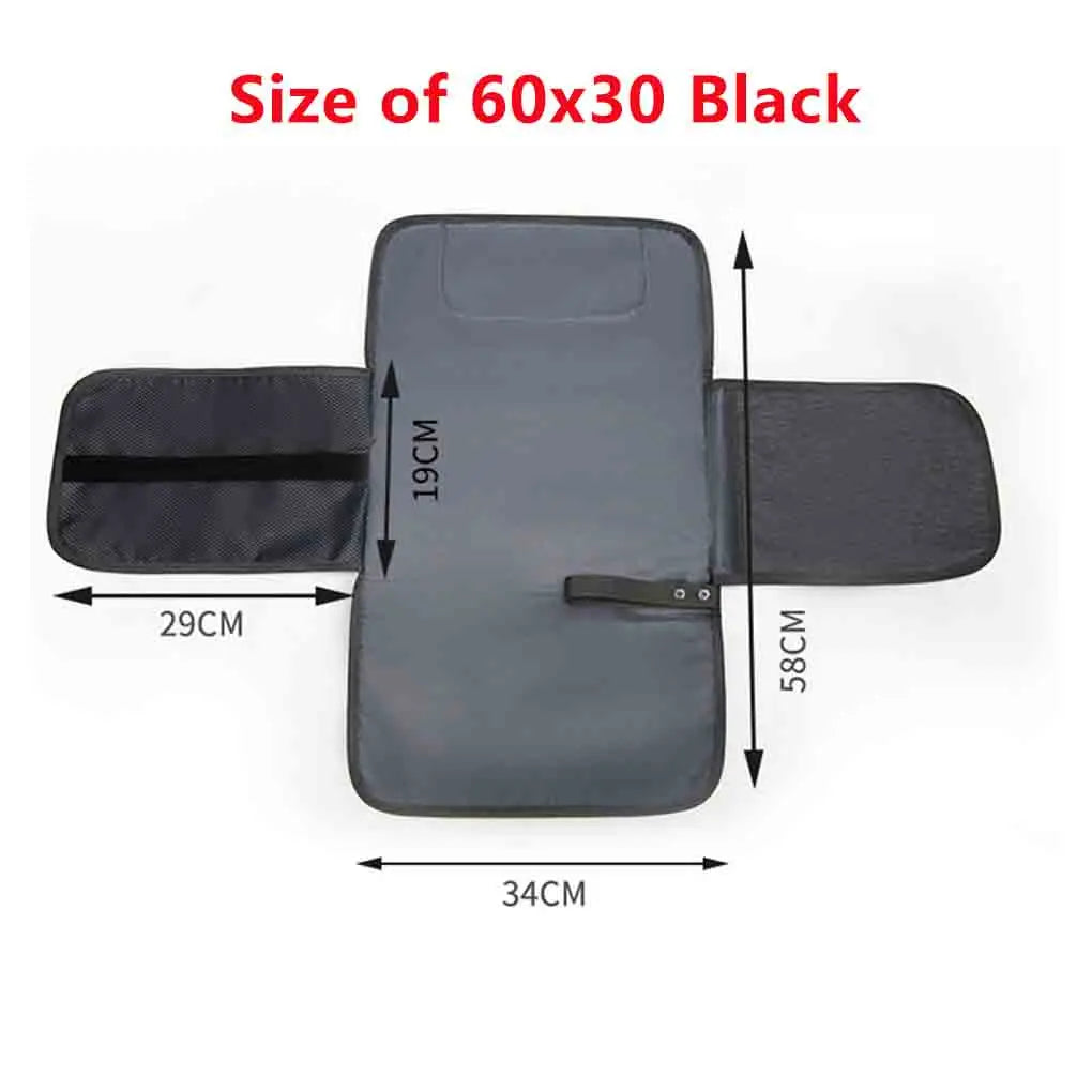 Diaper Changing Clutch with Foldout Baby Mat and Storage Pockets, 3-in-1 Portable Waterproof Changing Pad for Everyday Outings