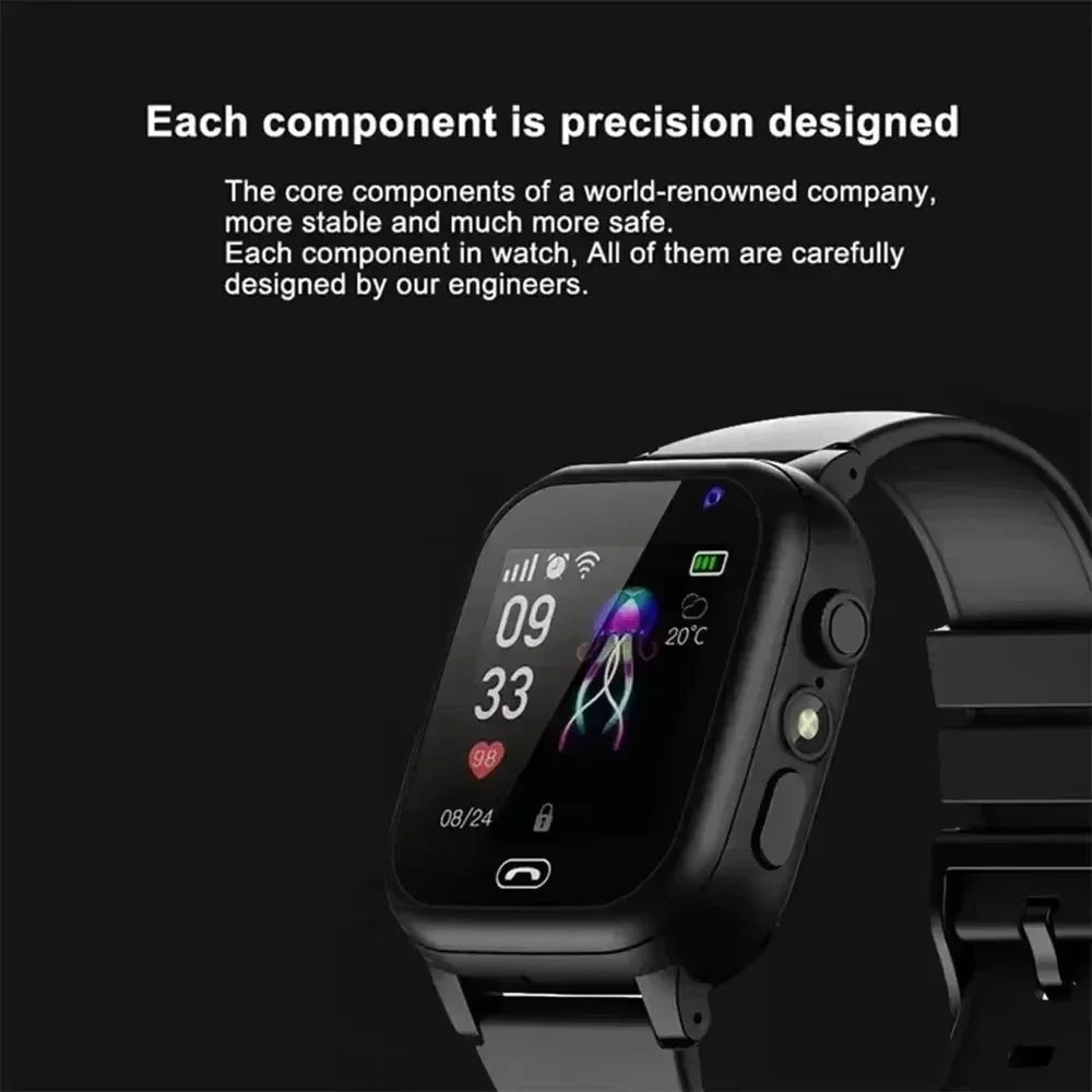 Kids Phone Smartwatch, S30 Camera Wristwatch with Listed SOS Calling, SIM Card Support, Alarm Clock and App Setup for Everyday Family Check-Ins