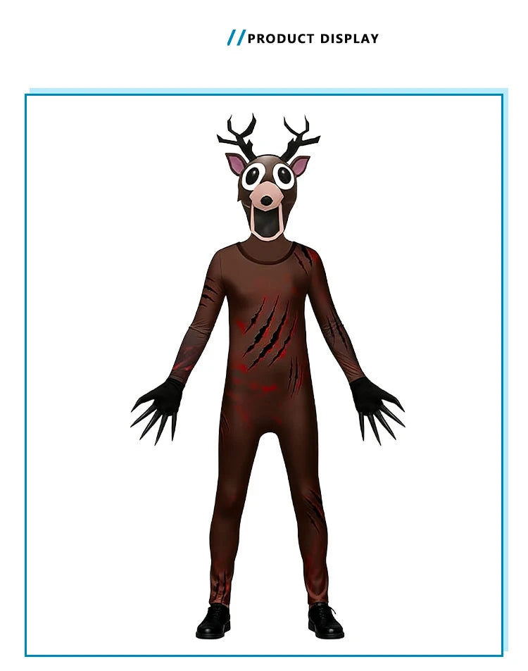 Deer and Owl Cosplay Costume for Kids and Adults, 99 Nights in the Forest Character Outfit for Halloween Parties and Themed Dress-Up