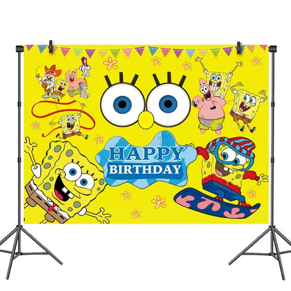 SpongeBob Birthday Party Supplies with Patrick Star, Disposable Plates, Cups, Balloons and Decoration Options for Kids Celebrations