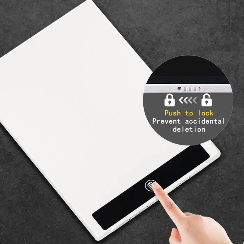 Fine-Line LCD Writing Tablet, 11.5-Inch Full-Screen Drawing Board with Magnetic Stylus for Kids Handwriting Practice, Math and Family Memos