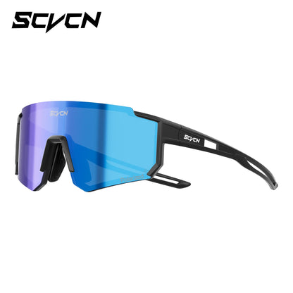 Kids Cycling Sunglasses by SCVCN for Ages 6-14, UV400 TR90 Sports Eyewear with Adjustable Nose Pads and Photochromic or Polarized Options