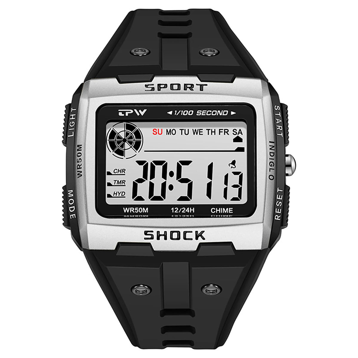 Colorful Link Digital Watch, Kids Block-Inspired Wristwatch with LED Backlight, Adjustable Plastic Band, Alarm, Calendar and Stopwatch for Daily Wear