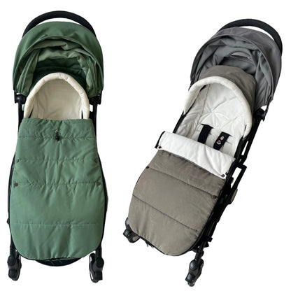Fleece-Lined Stroller Footmuff for YOYO and Bugaboo, 90 x 45 cm Windproof Waterproof Cover with Storage Bag and Thickened Option