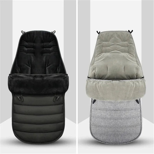 Baby Stroller Footmuff for Winter Walks | Fleece-Lined Pram Foot Cover with Windproof, Waterproof Listing for 0–24 Month Variant