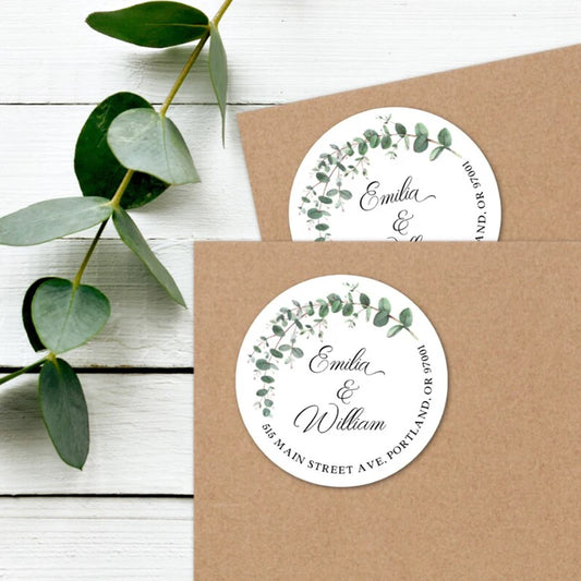 Personalized Logo Stickers for Wedding, Birthday and Baptism Favors, Custom Text and Photo Labels in Round, Square and Rectangle Sizes