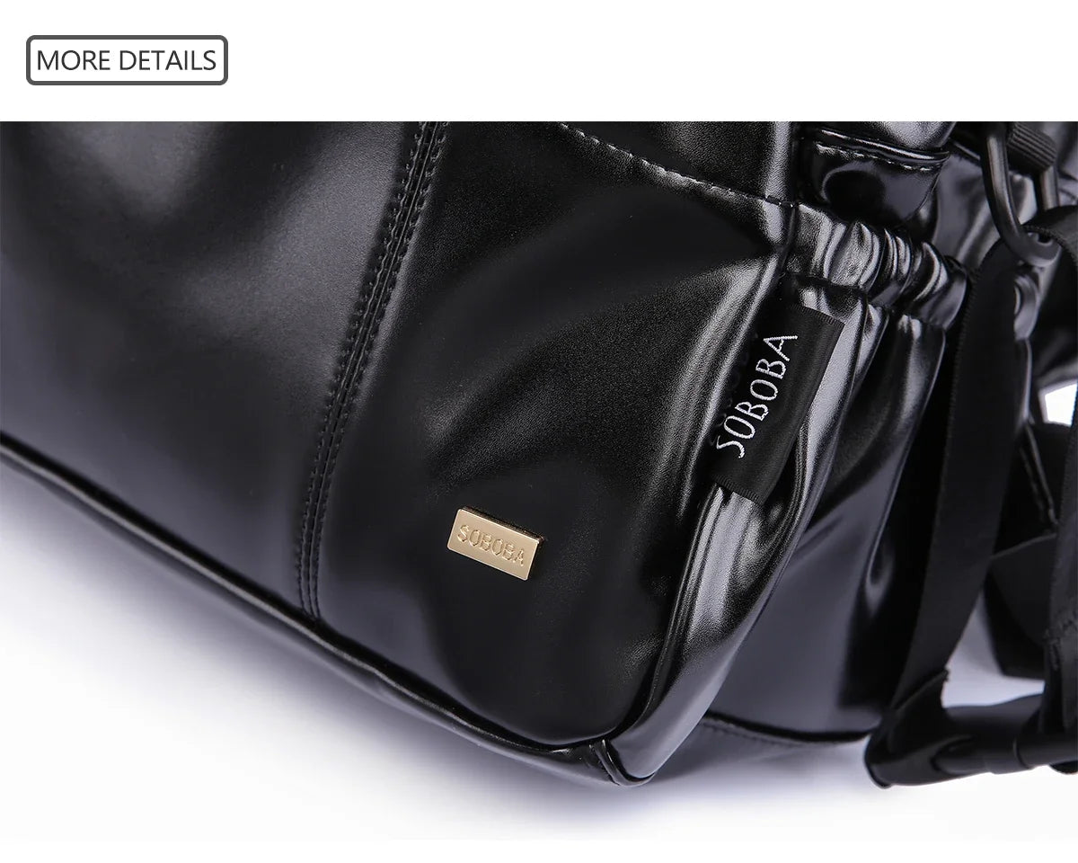 PU Diaper Bag Backpack with Zippered Storage and Front Pockets, 34 x 14 x 32 cm Baby Essentials Organizer for Parents and Everyday Outings