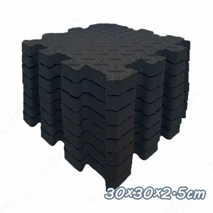 Modular Baby Floor Padding Tiles, 30 cm Interlocking Squares with 2.5 cm Thickness in 1, 4, 6 or 8-Piece Options for Supervised Nursery Play